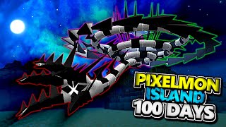 We Survived 100 Days On An Island In Pixelmon [upl. by Htenywg]