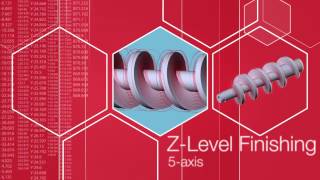 ESPRIT 5 axis Cycle  Z Level Finishing [upl. by Guod563]