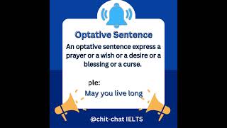 Optative Sentence english sentence englishgrammar ielts learning optativesentence grammar [upl. by Harras]