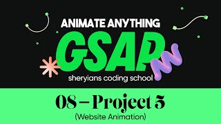 Creating an Animated Website  Complete GSAP Course  Project 5 [upl. by Nylsaj]