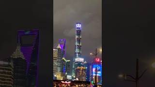 Shanghai Travel Vlog I The Pearl Oriental Tower chinatravel nightview shanghaibund shanghaitour [upl. by Etnuaed]