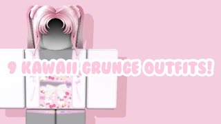 ♡ 9 kawaii grunge roblox outfits  links in desc ♡ [upl. by Ognimod]