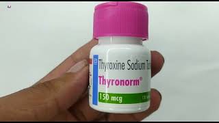 Thyronorm 150 mcg Tablet  Thyroxine sodium 150 mcg tablet uses  Thyronorm 150 mg tablet uses Hindi [upl. by Sherar903]