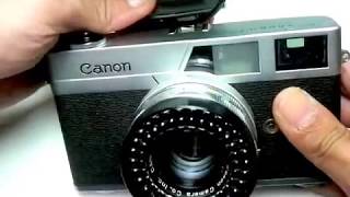 キャノン キャノネットSの使い方 CANON CanonetS How to use 1960s japan rangefinder camera [upl. by Pall193]