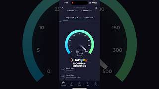 Totalplay 1000 Mbps Simetrico WIFI 6  Speedtest [upl. by Twedy949]