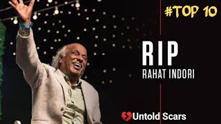 Rahat Indori Shayari  Best Of Rahat Indori  Rahat Indori Top10 Shayari  Untold Scars [upl. by Tiernan]