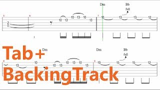 Eric Clapton  Layla Guitar Solo TabBackingTrack [upl. by Azile636]