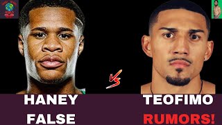 TEOFIMO LOPEZ AND DEVIN HANEY NEGOTIATIONS FOR A FIGHT ARE JUST RUMORS [upl. by Ileek921]