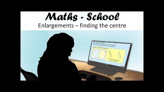 How to find the centre of enlargement A GCSE Maths revision lesson MathsSchool [upl. by Breana844]