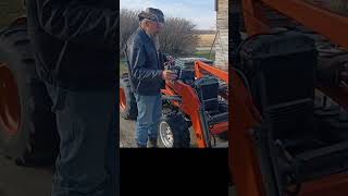 How To Attach Auxiliary Lights to Your Tractor Loader kubotab7100 [upl. by Alamak585]