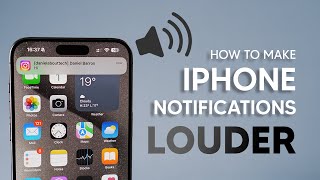 iOS 17 How To Make Notifications LOUDER on iPhone [upl. by Asi]