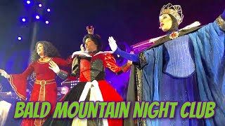 Disneyland After Dark Villains Nite quotBald Mountain Night Clubquot Revue Full Show Front Row [upl. by Eerolam556]