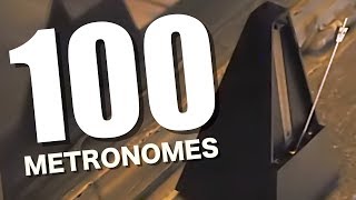 100 METRONOMES poème symphonique [upl. by Ahsirt124]