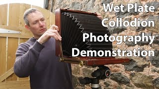 Wet Plate Collodion Photography Demo [upl. by Leverett]