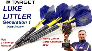 Target LUKE LITTLER GEN 1 Darts Review New Challenge Record Too [upl. by Dachia]