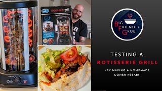 Testing a ROTISSERIE GRILL  Homemade Doner Kebab [upl. by Karsten]