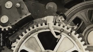 Charlie Chaplin Swallowed by a Factory Machine  Modern Times 1936 [upl. by Cerys]