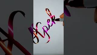 Apeksha beautiful name subscribe comment your name magic calligraphy name art viral shorts [upl. by Names]