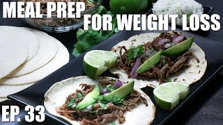 How To Meal Prep Pork Carnitas  Meal Prep For The Week [upl. by Genaro764]