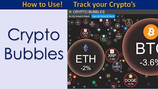 Crypto Bubbles  How to Use Track your Cryptos CryptoBubblesNet [upl. by Nnaecarg193]