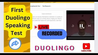 My First Duolingo Speaking Test Full Recorded Videos 2024 [upl. by Alyam]