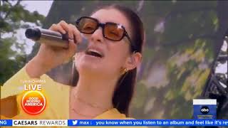 Lorde  Green Light Full Live Performance from Good Morning America [upl. by Nihhi]