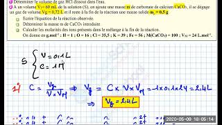 Exercice 1 solution acide base 2ème sciences et 3ème info [upl. by Roselba]