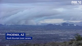 Timelapse Cloudy winter weather in Phoenix Glendale [upl. by Anahtor556]