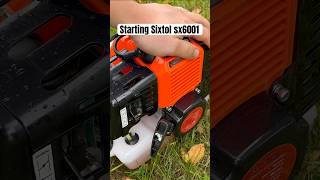 Starting grass cut Sixtol SX6001 [upl. by Jesher]