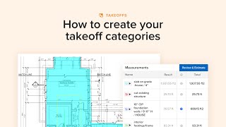 Houzz Pro Takeoff Categories [upl. by Grizel]