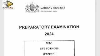 of 2024 MEMO LIFE SCIENCES P1 GRADE 12 PRELIME EXAM GAUTENG PROVINCETHUNDEREDUC BY MSAIDI [upl. by The]