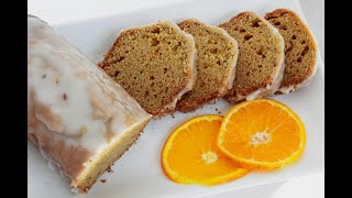 BUDÍN DE NARANJA VEGANO Sin lácteos fácil y rápido [upl. by Diane-Marie]