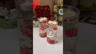 Making a Floating Candles for my Christmas Table 🎅🎄diycrafts xmas cristmasdecor diy tutorial [upl. by Annaeiluj]