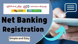 how to activate Union Bank net banking online in Telugu  Union Bank net banking registration 2023 [upl. by Earej]