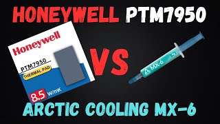 Honeywell PTM7950 VS Arctic Cooling MX6 [upl. by Yrokcaz]