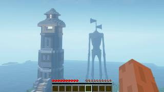 SURVIVAL AT THE LIGHTHOUSE WITH SIREN HEAD IN MINECRAFT [upl. by Langille]