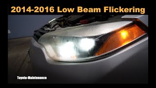 Toyota Corolla Headlight Flickering Problem [upl. by Siusan852]