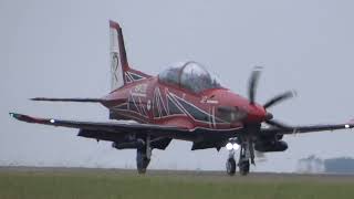 RAAF Roulettes PC21 Landing  Avalon Airshow 432023 [upl. by Thurmann170]