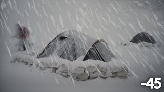 Extreme Winter Camping in Alaska 45C 6 Nights of Extremely Cold Winter Camping in a Hot Tent [upl. by Chadwick118]