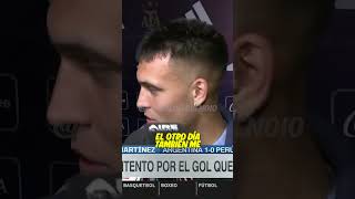 Lautaro Martinez hablando de la final de Racing [upl. by Ecertal]