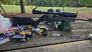 Derya TM22 Standard 22lr Rifle at 50yds Various Ammo [upl. by Clarkin246]