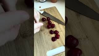 ASMR Cherry Hearts cherry heart food asmr fruit trending shorts subscribe keşfet like [upl. by Enerahs]