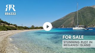 Breathtaking Sea View Plot in Meganisi Island Greece RR6332  Roula Rouva Real Estate [upl. by Flossie]