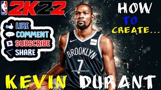 NEW NBA 2K22 Best Kevin Durant face creation Tutorial EVER [upl. by Lourie]