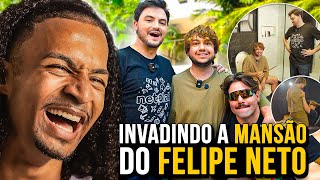 TET REAGE BRINO INVADIU A MANSÃO DO FELIPE NETO COM O T3DDY  BRUNINZOR [upl. by Libbi]