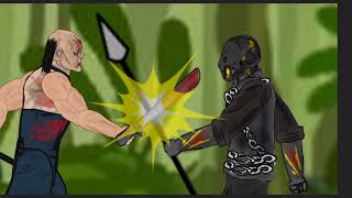 savini jason vs Victor Crowleymichael myers  drawing cartoons 2 [upl. by Elorak]