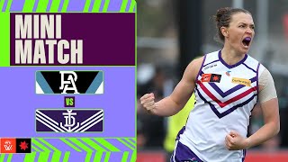 Port Adelaide v Fremantle Mini Match  Week Three 2024  AFL [upl. by Aonian951]