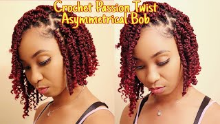 Crochet Passion Twist Asymmetrical Bob Zury One Pack Passion Twist V11 No Maintenance Crochet [upl. by Eiddal]