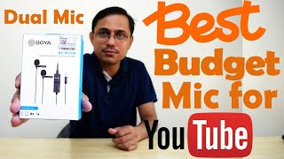 Boya BY M1DM Dual Lavalier Universal Mic Review and unboxing [upl. by Kobylak]