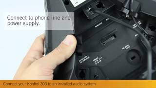 Connect your Konftel 300300IP to an installed audio system [upl. by Suanne]